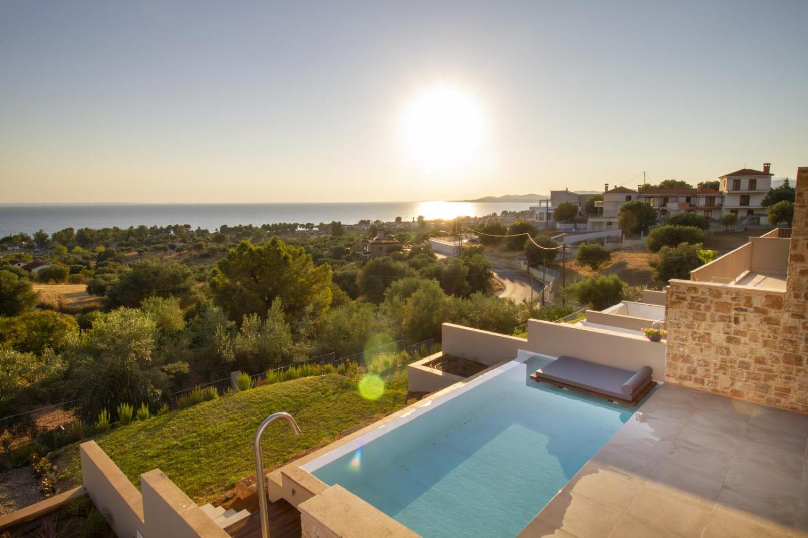 Lithos Villas - Nikiti Halkidiki Bagian luar foto